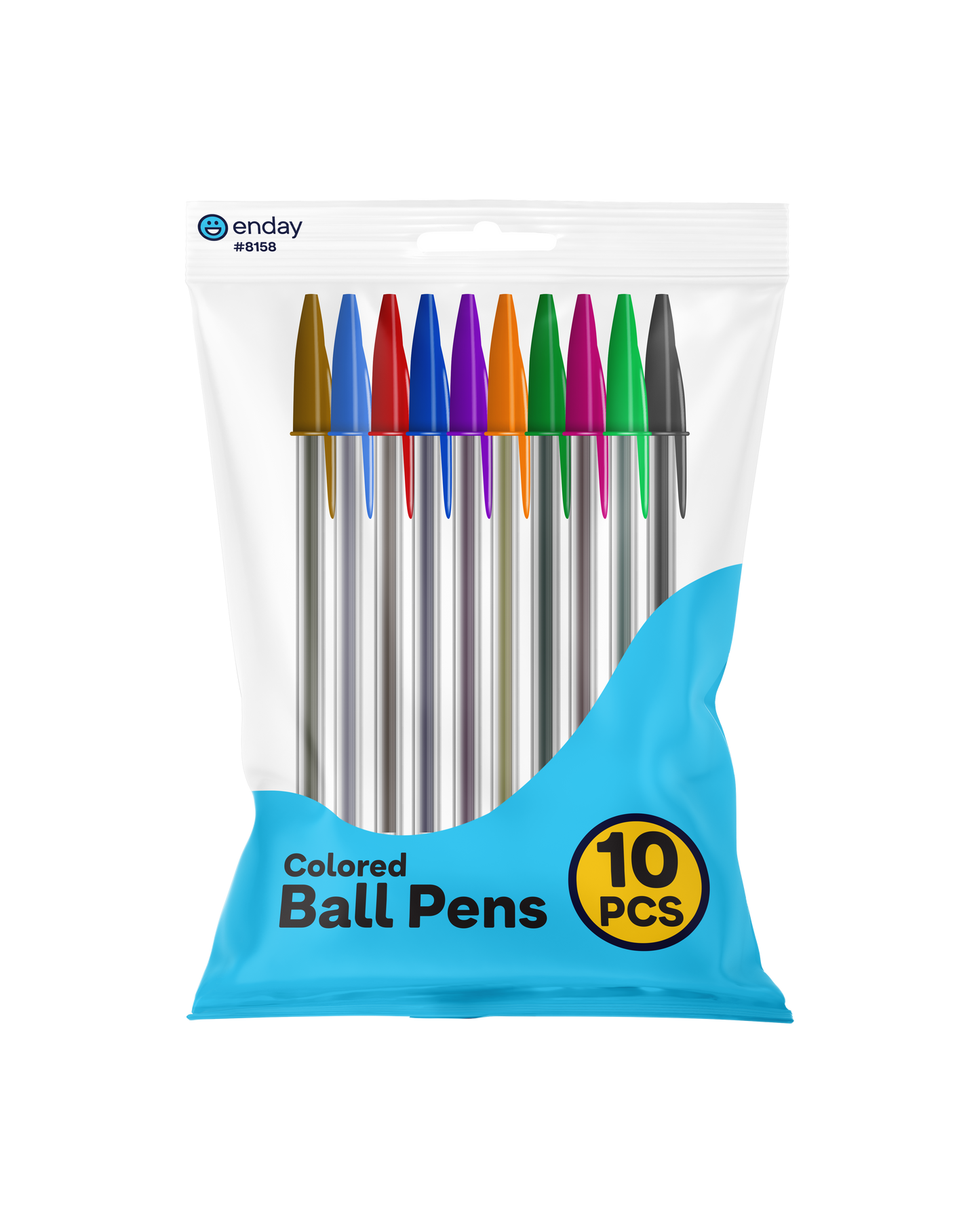 Ball Pen Multicolor Stick Pen 10 Pack