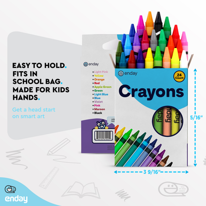 Enday 24 Count Crayons