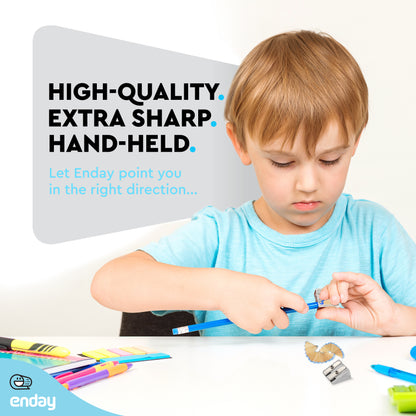 Enday 2 Holes Sharpener, 2 Pack