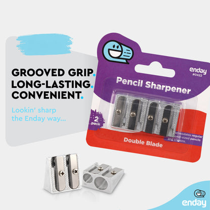 Enday 2 Holes Sharpener, 2 Pack