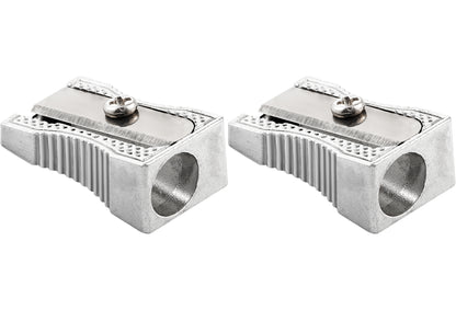 Enday Single Hole Metal Pencil Sharpener 2 Pk