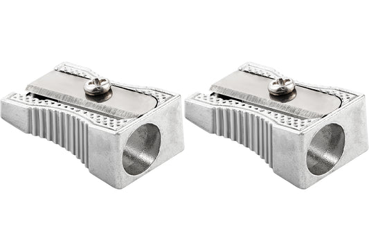 Enday Single Hole Metal Pencil Sharpener 2 Pk