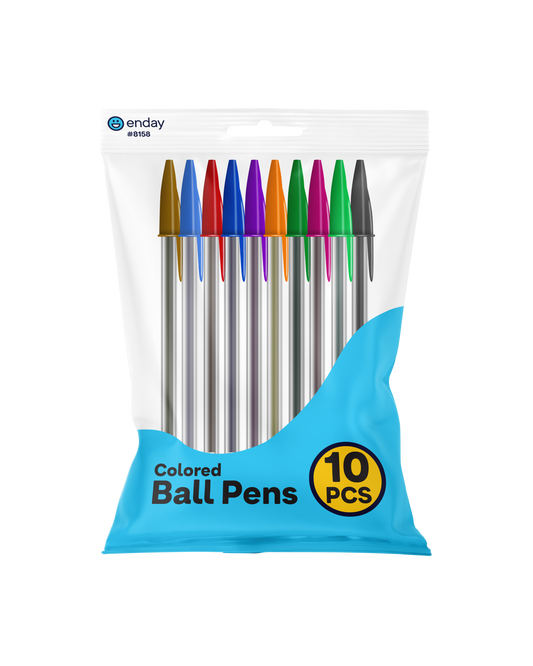 Ball Pen Multicolor Stick Pen 10 Pack