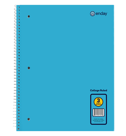 3-Subject Spiral Notebooks