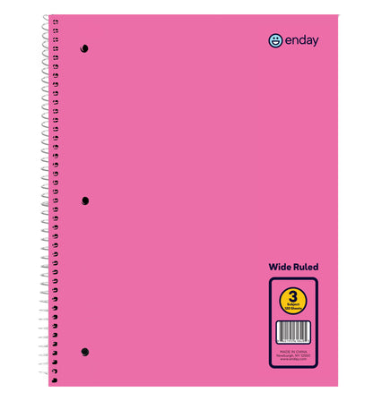 3-Subject Spiral Notebooks