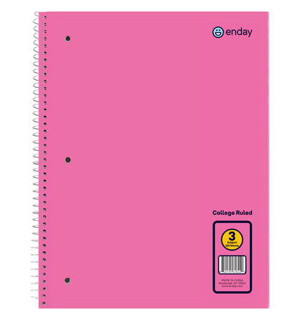 3-Subject Spiral Notebooks