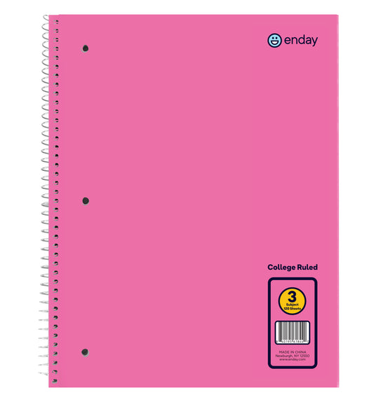 3-Subject Spiral Notebooks