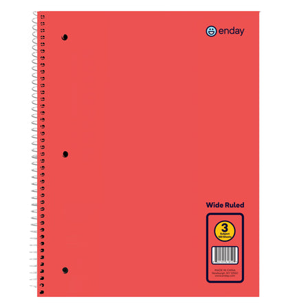 3-Subject Spiral Notebooks