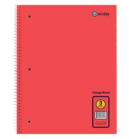 3-Subject Spiral Notebooks