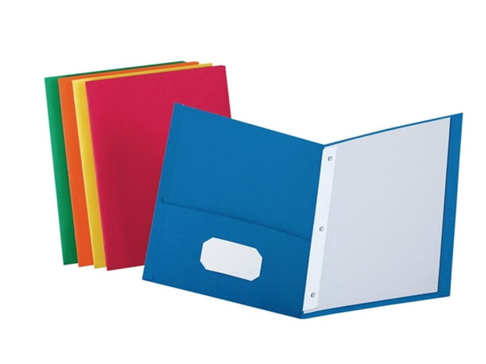 2 Packet Paper Folders, Assorted 100 Pack